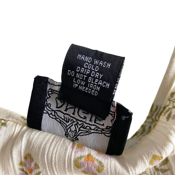 Angie Women's Border Print Dress Size S Boho Western Fairycore Floral - Picture 10 of 12